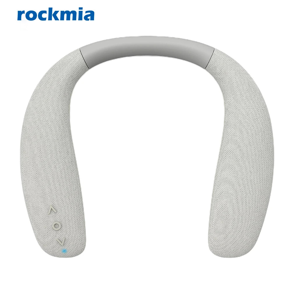 rockmia EBS-908 Wireless Bluetooth Speaker Portable Neck Wearable Surround Altavoz with Microphone Bass Neckband Speakers