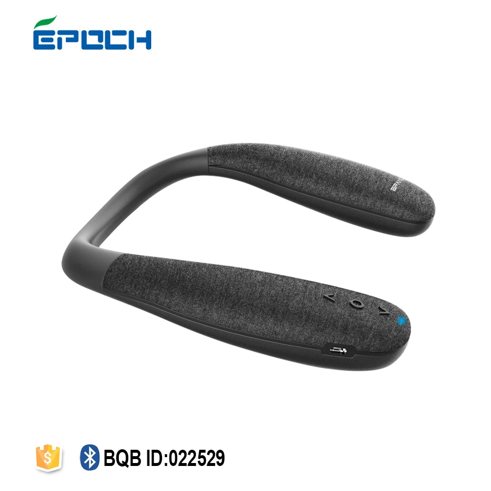 Wireless Neckband Speaker Wearable Surround Sound Bluetooth Neck Speakers With Microphone For TV Gaming free Hands