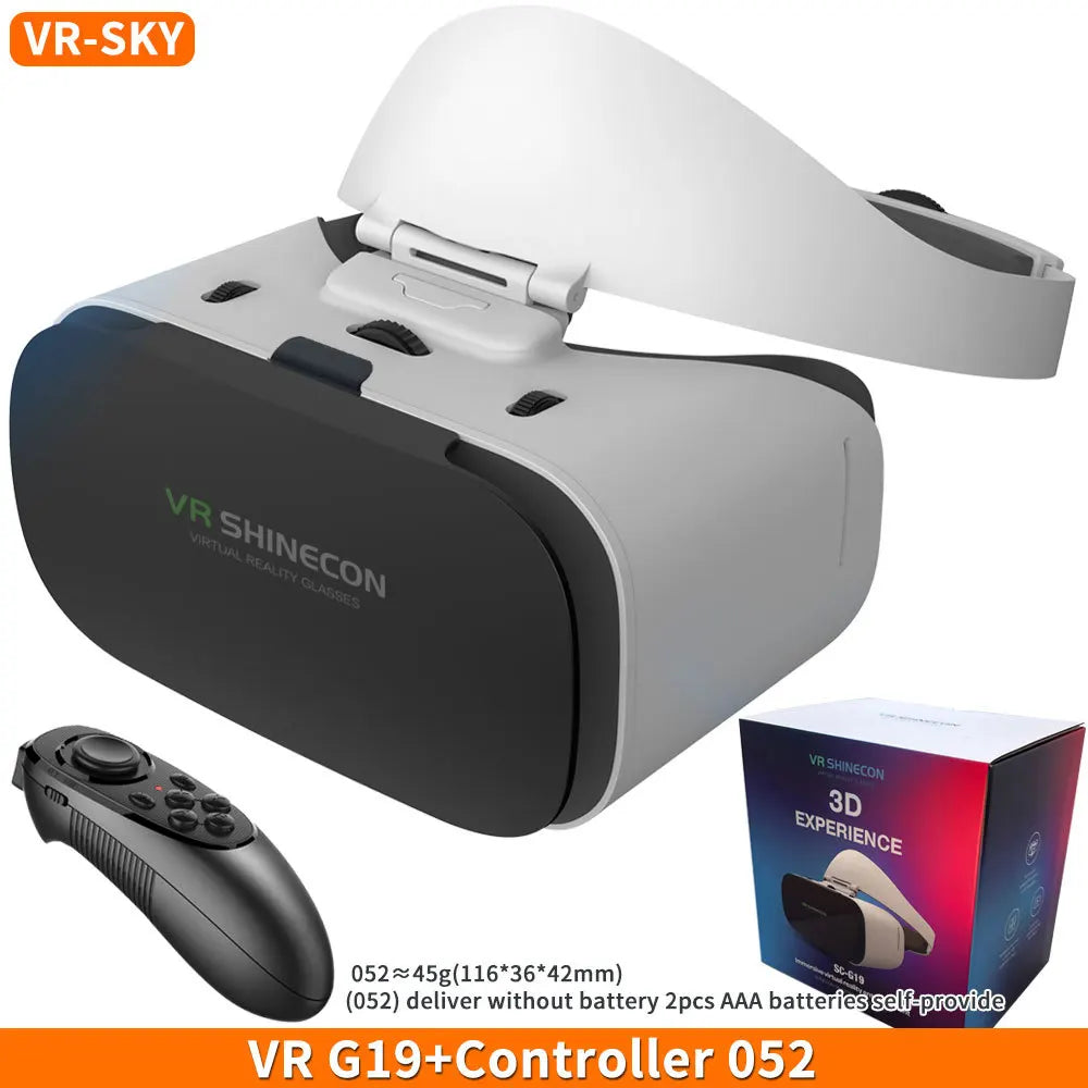 Virtual Reality 3D VR Glasses Shinecon G19 VR Glasses Google Cardboard Headset Virtual Glasses for ios Android Smartphone