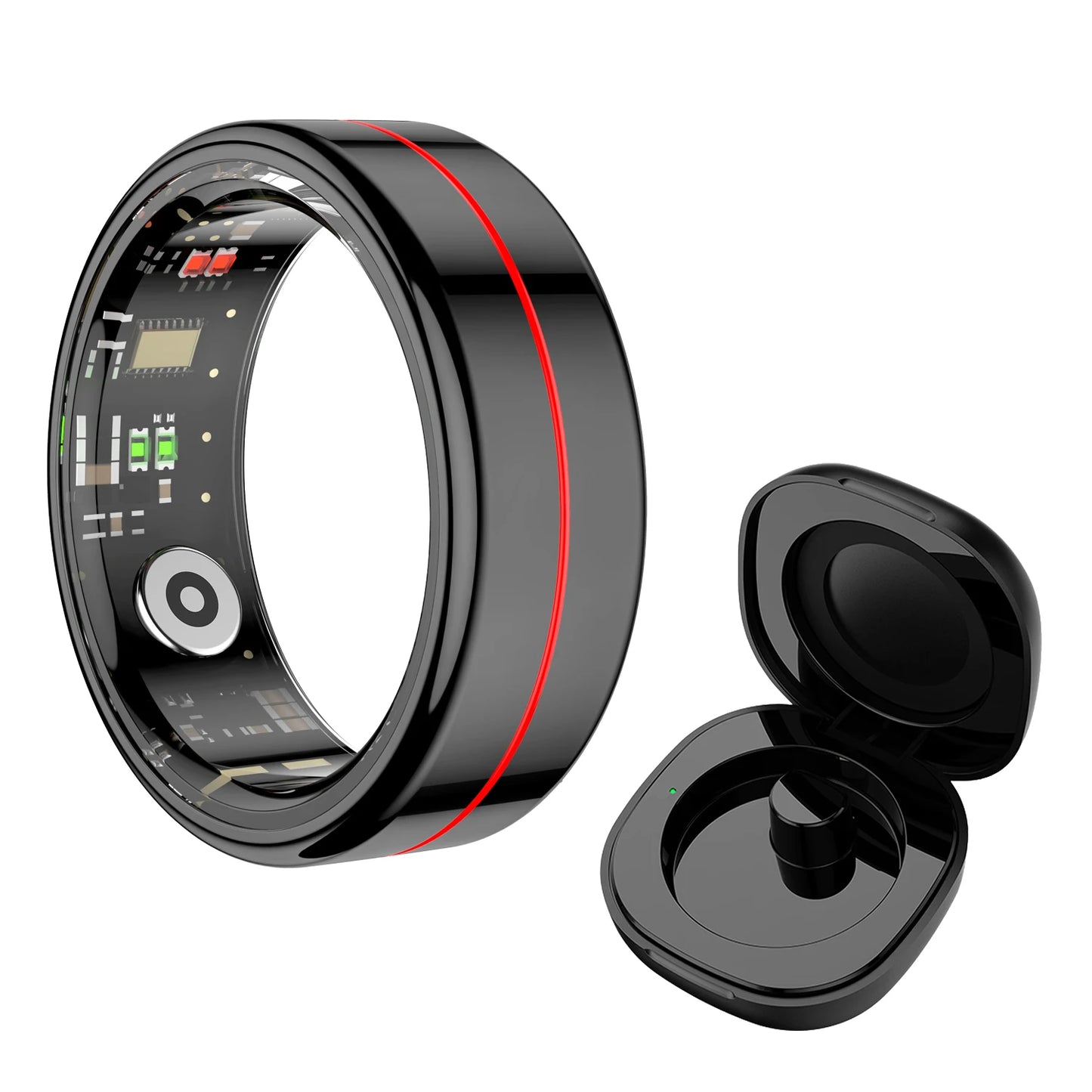 R04 Smart Ring Men Women Health Heart Rate Sleep Monitoring 5ATM Waterproof Multi-sport Modes Fitness Smart Ring For Android IOS