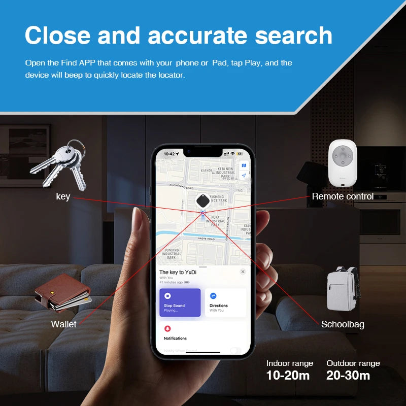 New Smart Finder Bluetooth 4.0 Children's Pet Wallet GPS Location Tracker Anti-lost Device Mini Portable Tracking Locator 2025