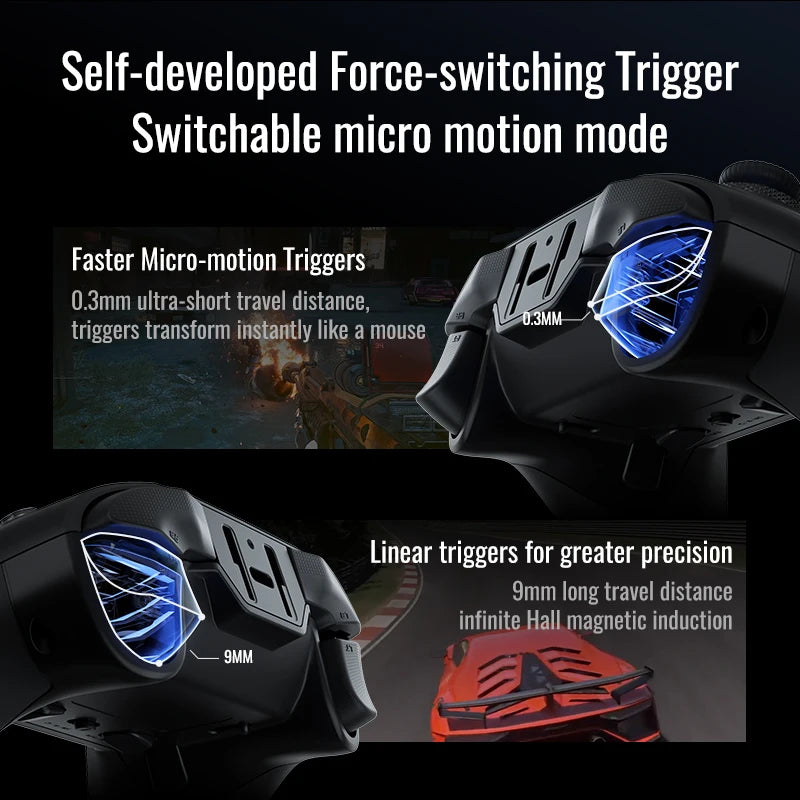 Flydigi Vader 4 Pro Gaming Controller With Hall Rocker Athletic Vibrate Trigger Switch 1000Hz Gamepad For Mobile Switch TV PC