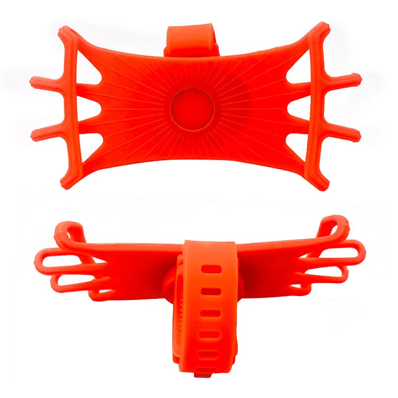 Universal Bicycle Mobile Phone Holder Rotating Silicone Bicycle Phone Holder Motorcycle Handlebar Holder For 4.0-6.0 Inch Phone