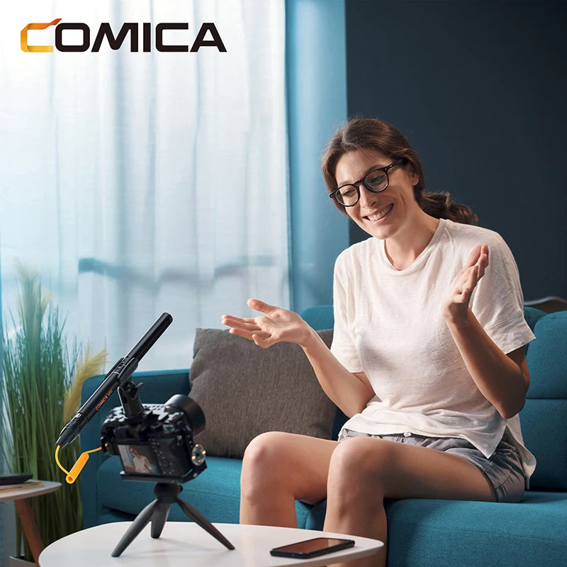 COMICA VP3 Super Cardioid Condenser XLR Shotgun Microphone for video shooting,live streaming, report and podcasting.