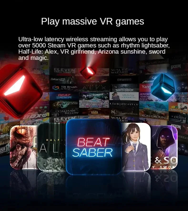 Original Nolo Sonic All-in-One Virtual Reality Glasses Premium VR Streaming Game 3D Headset True 4K HD Display 3D Surround Sound
