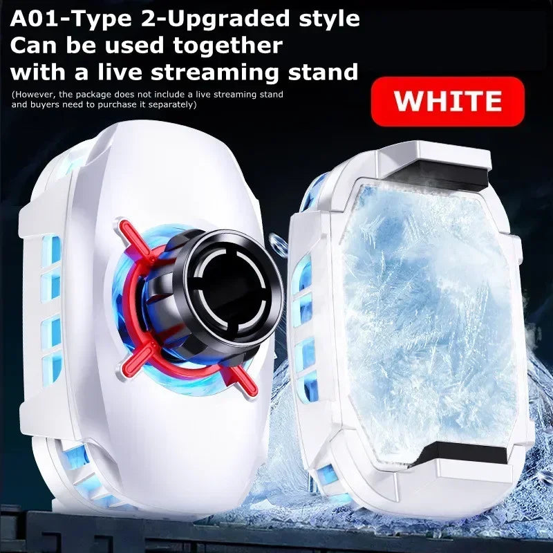 A01 Mobile Phone Back-clip Semiconductor Cooling Fan Radiator for IOS Android PUBG Cooler Live Cool Heat Sink Game Accessories