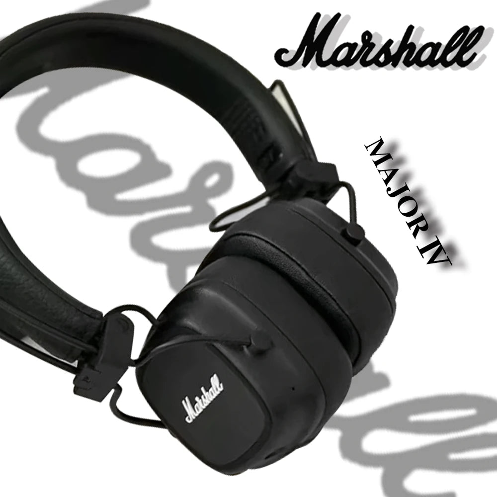 Marshall Major IV 4 Wireless Bluetooth Headphones Classic Earphones Deep Bass Foldable Pop Rock Retro Music Microphone Headset