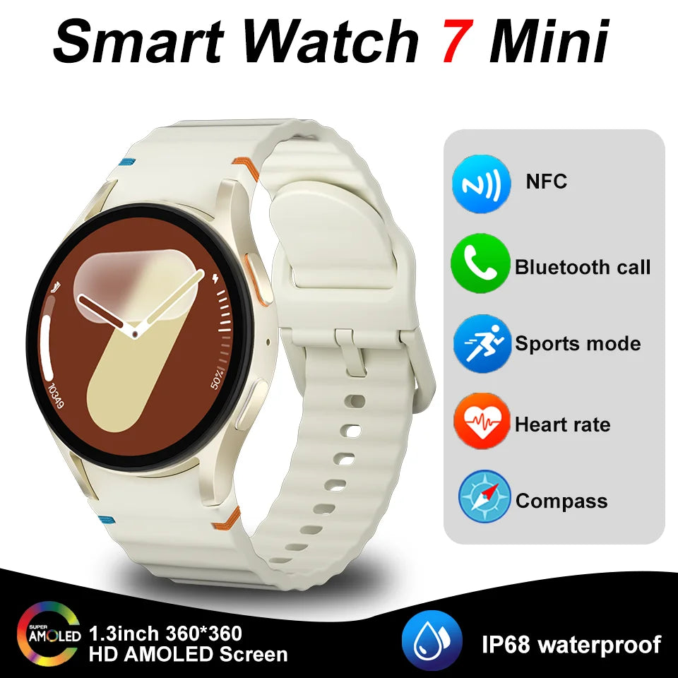Watch7 Mini Smart Watch GPS Track AMOLED Screen Bluetooth Call Sports Watch Heart Rate Waterproof Smart Watch For Men And Women