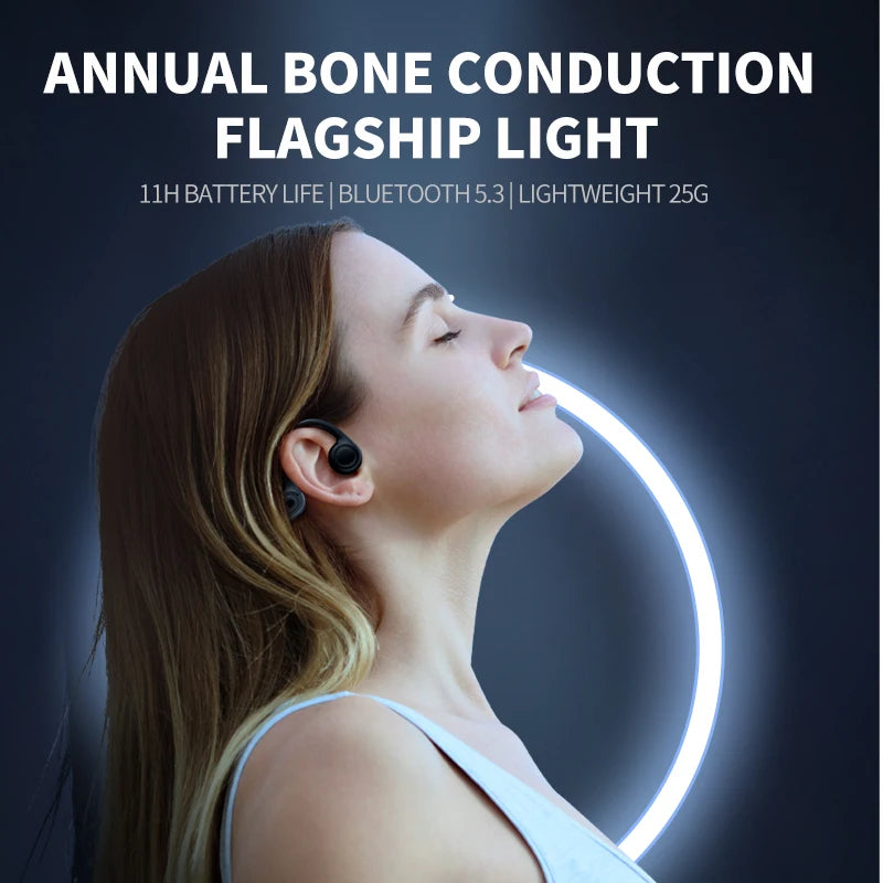 Xiaomi Mijia Bone Conduction Earphones Bluetooth 5.3 Sports Wireless Headphones Ear Hook Sports Headset for Running Driving