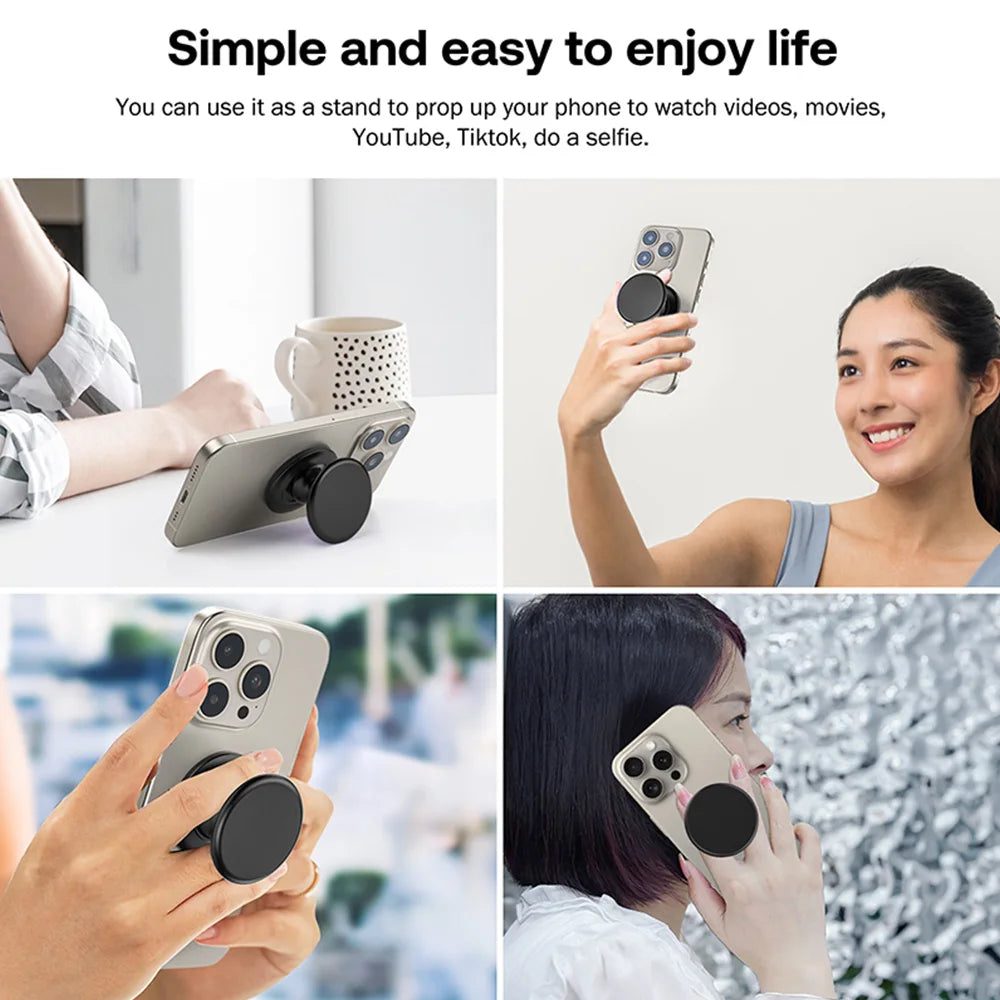 Grippopso Socket Grip Tok Finger Ring Phone Holder Stand for IPhone Samsung Xiaomi Support Cellphone Griptok Folding Bracket