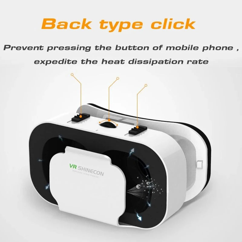 3D VR Glasses Virtual Reality Viar Goggles Headset Devices Smart Helmet Lenses For Cell Phone Mobile Smartphones Viewer 2025 New