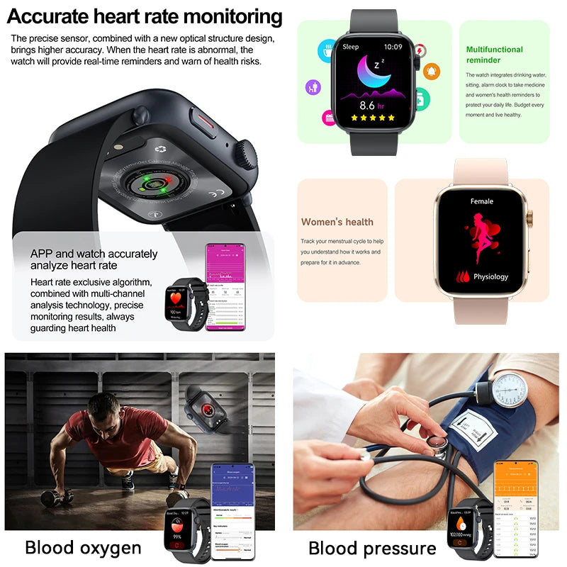 2025 New For Xiaomi Series 10 NFC Watch Men AMOLED Screen Bluetooth Call GPS Sport Waterproof Health Tracker Smartbracelet Women