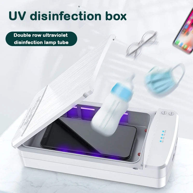 Baby Bottle Toothbrush Towel Nail Clipper Clothes Mobile Phone Multifunction Portable Ultraviolet Disinfection Sterilization box