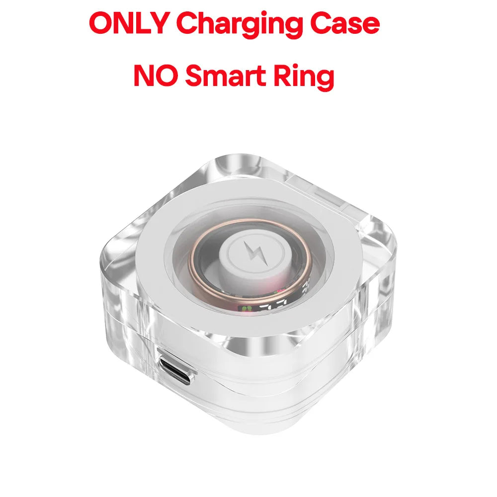 2025 New SR08 Smart Ring Men Women LED Display Screen Heart Rate Blood Oxygen Monitoring 5ATM Waterproof Multi Sports Modes Gift