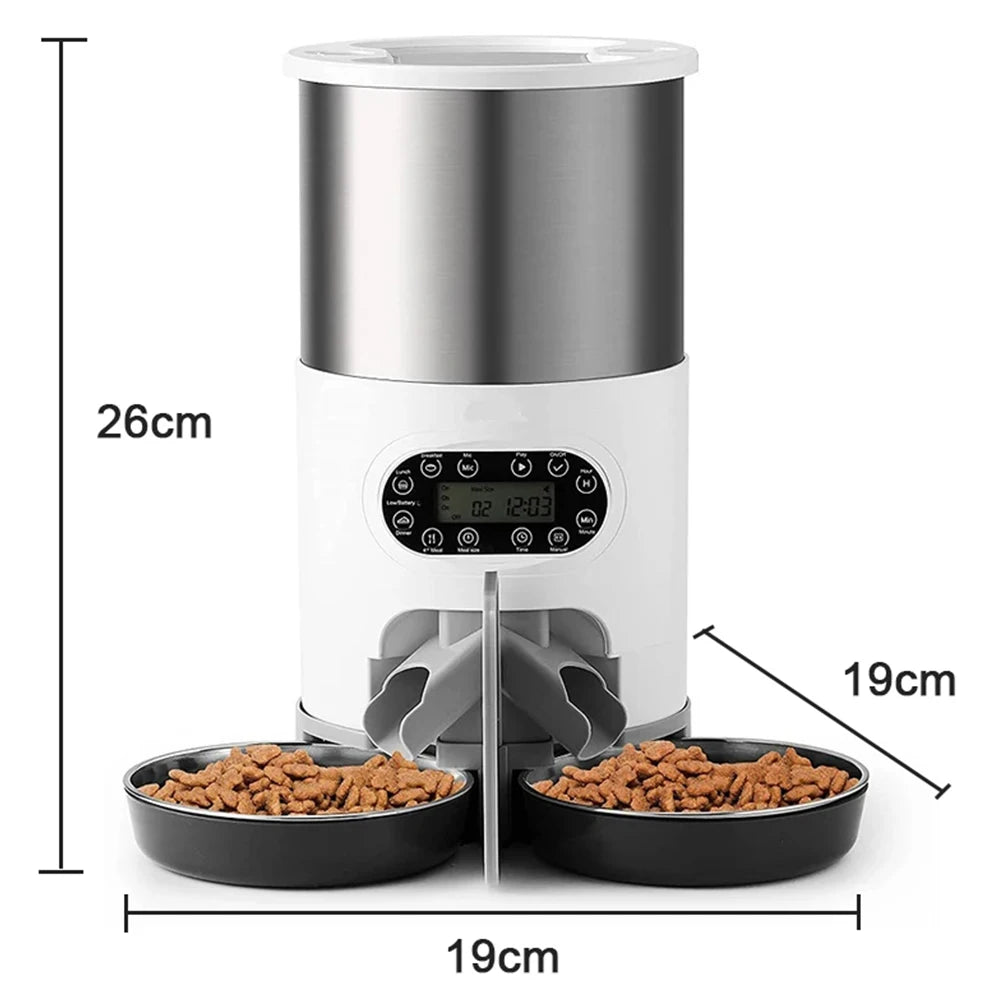 Smart Pet Feeder Automatic Cat Food Dispenser Cat Dog Bowl Automatic Cat Feeder Dog Slow Food Machine With Timed Quantitative