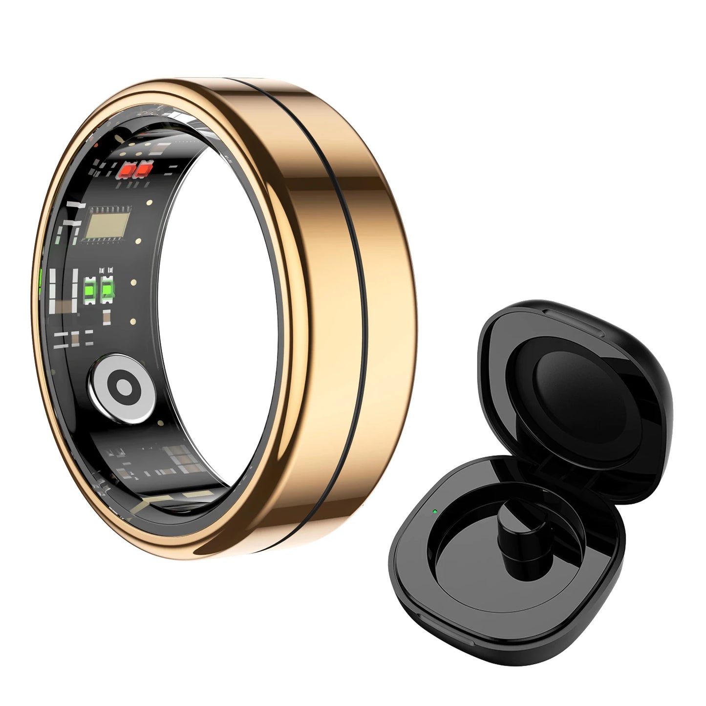R04 Smart Ring Men Women Health Heart Rate Sleep Monitoring 5ATM Waterproof Multi-sport Modes Fitness Smart Ring For Android IOS