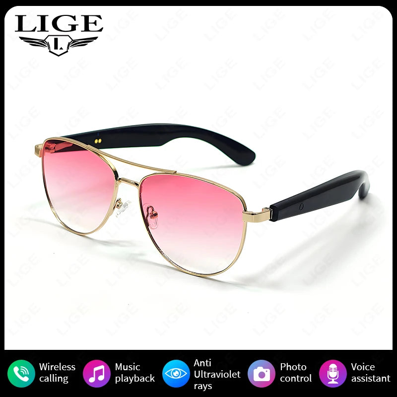 Women Smart Glasses Intelligent Photochromic Sunglasses Day Night Driver Sunglasses UV400 Retro Men Smart Sunglasses High Tech