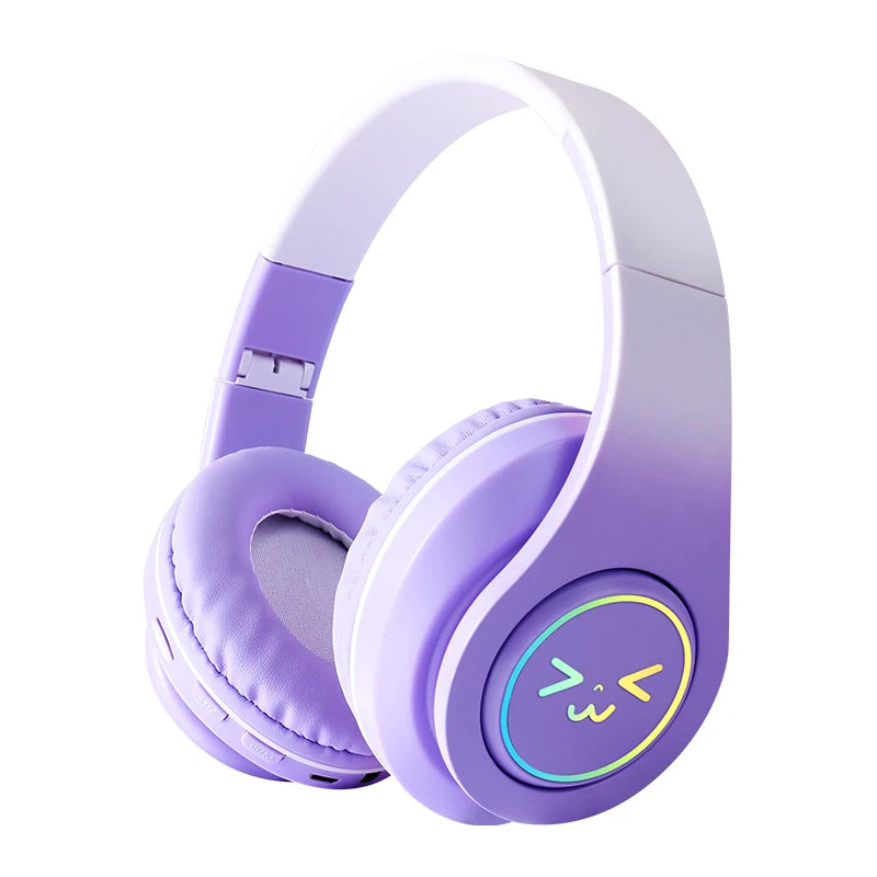 5.3 Earphone Bluetooth Wireless Earphones GRB Glow Original Gaming Headset Gamer With Mic Noise Canceling Headphones Girls Gifts