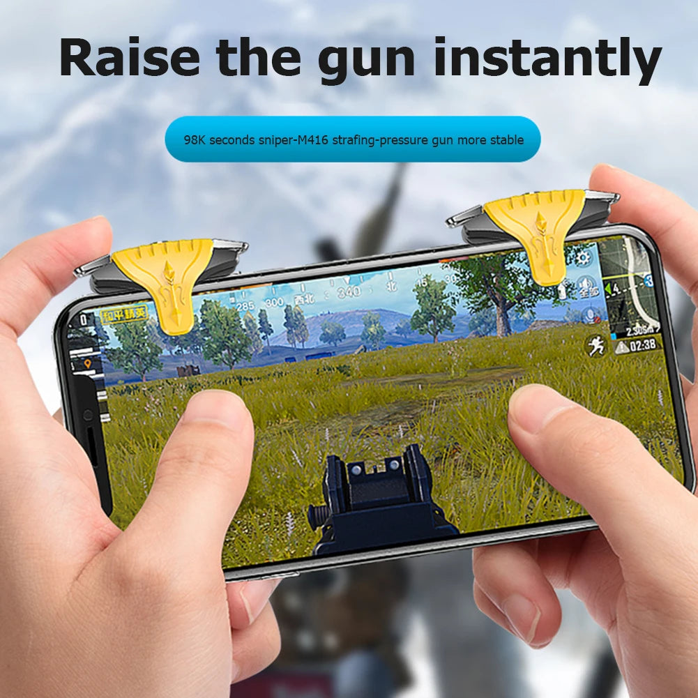 Electronic Machine Game Parts F01 1 Pair Plastic PUBG Mobile Trigger Phone Gamepad Controller Gaming Shooter