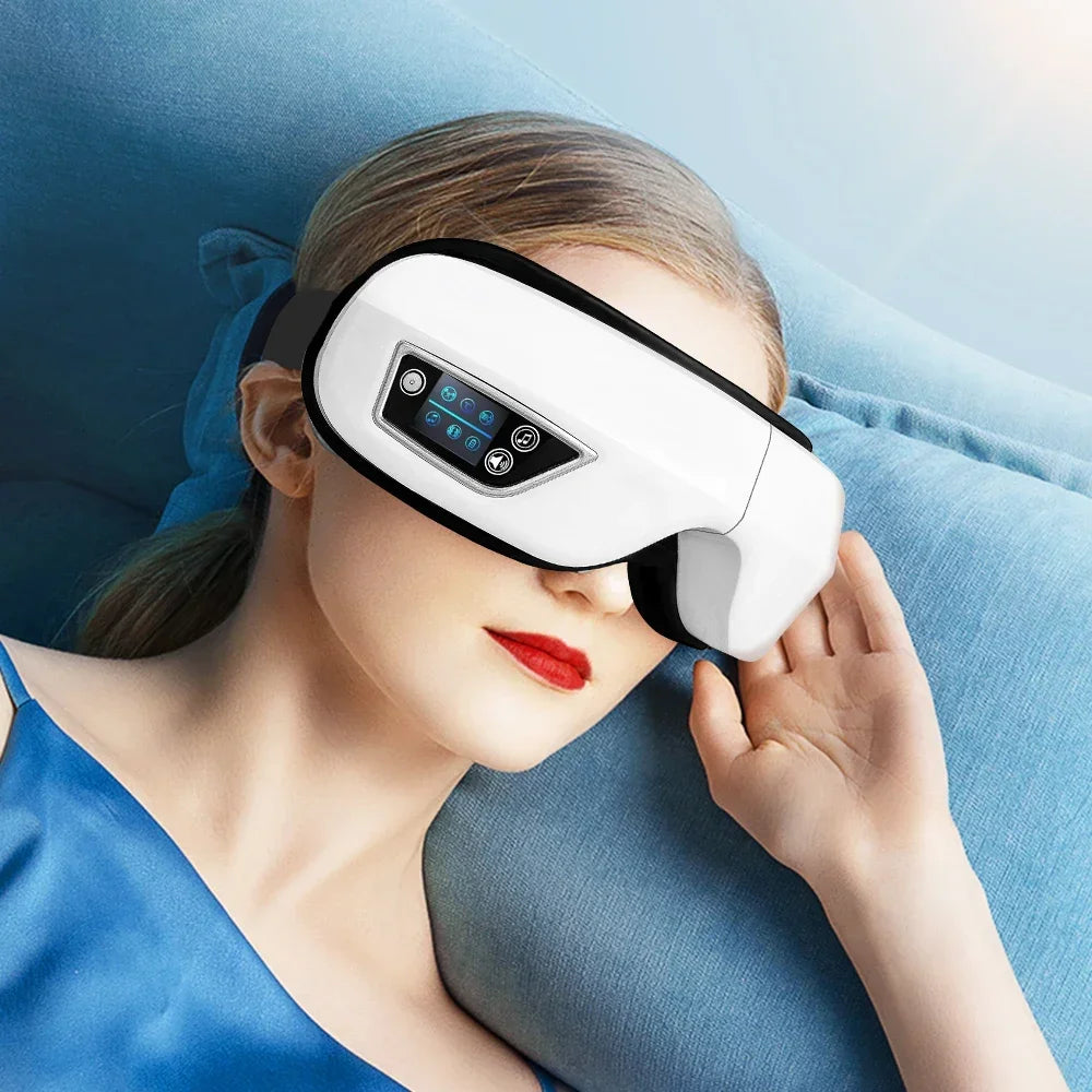 6D Smart Vibration Eye Massager Compress Eye Care Instrument Bluetooth Music Eye Massage Sleep Mask Eye Relax Fatigue