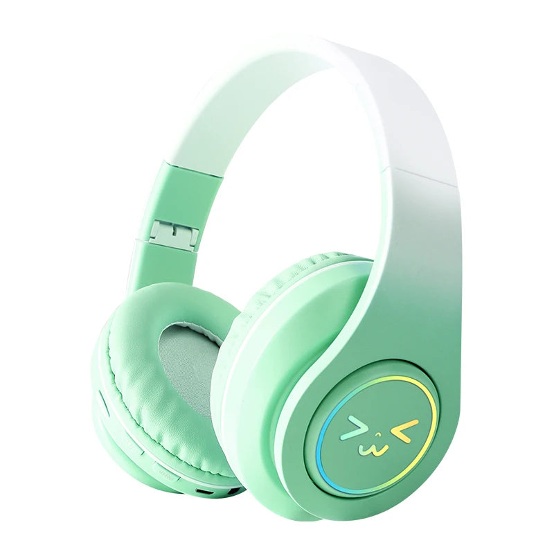 5.3 Earphone Bluetooth Wireless Earphones GRB Glow Original Gaming Headset Gamer With Mic Noise Canceling Headphones Girls Gifts