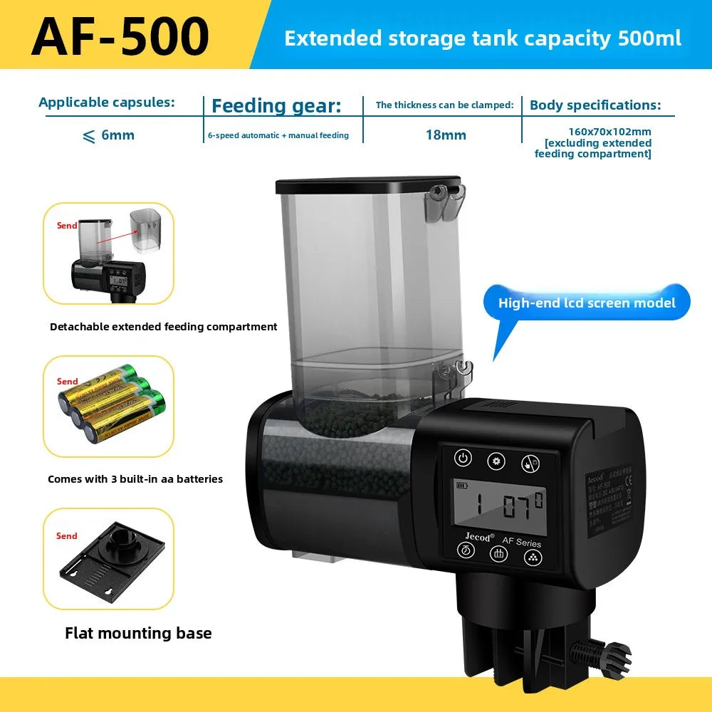 Jebao Fish Tank Aquarium Feeder Ornamental Fish Intelligent Large Capacity Timed Feeding Device