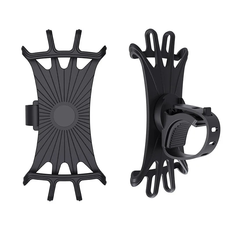 Universal Bicycle Mobile Phone Holder Rotating Silicone Bicycle Phone Holder Motorcycle Handlebar Holder For 4.0-6.0 Inch Phone