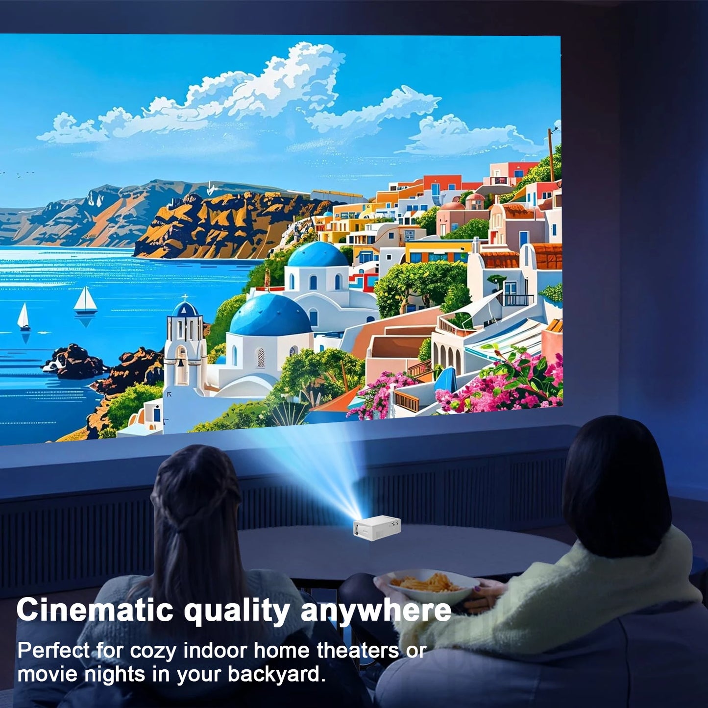 Mini Portable Projector with USB & HDMI, Compact HD Home Theater Movie Video DLP LED for Outdoor