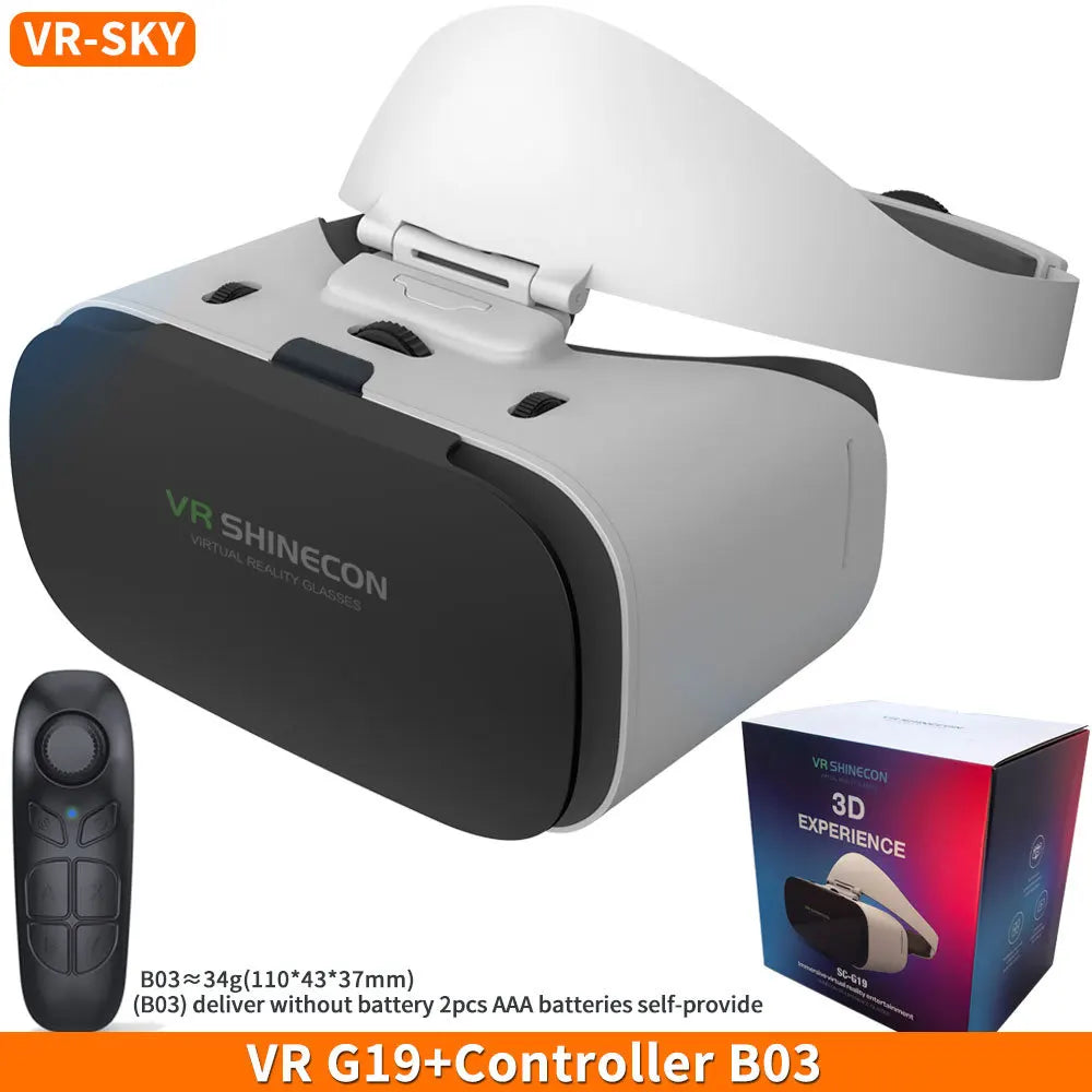 Virtual Reality 3D VR Glasses Shinecon G19 VR Glasses Google Cardboard Headset Virtual Glasses for ios Android Smartphone