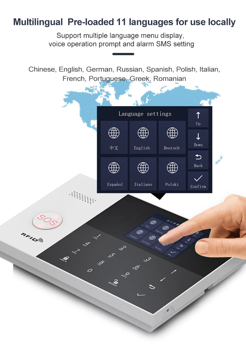 PGSP 4G Smart Home Security Alarm System 433MHz WiFi GSM Super Discount Wireless Home Application Control Home Anti theft Alarm