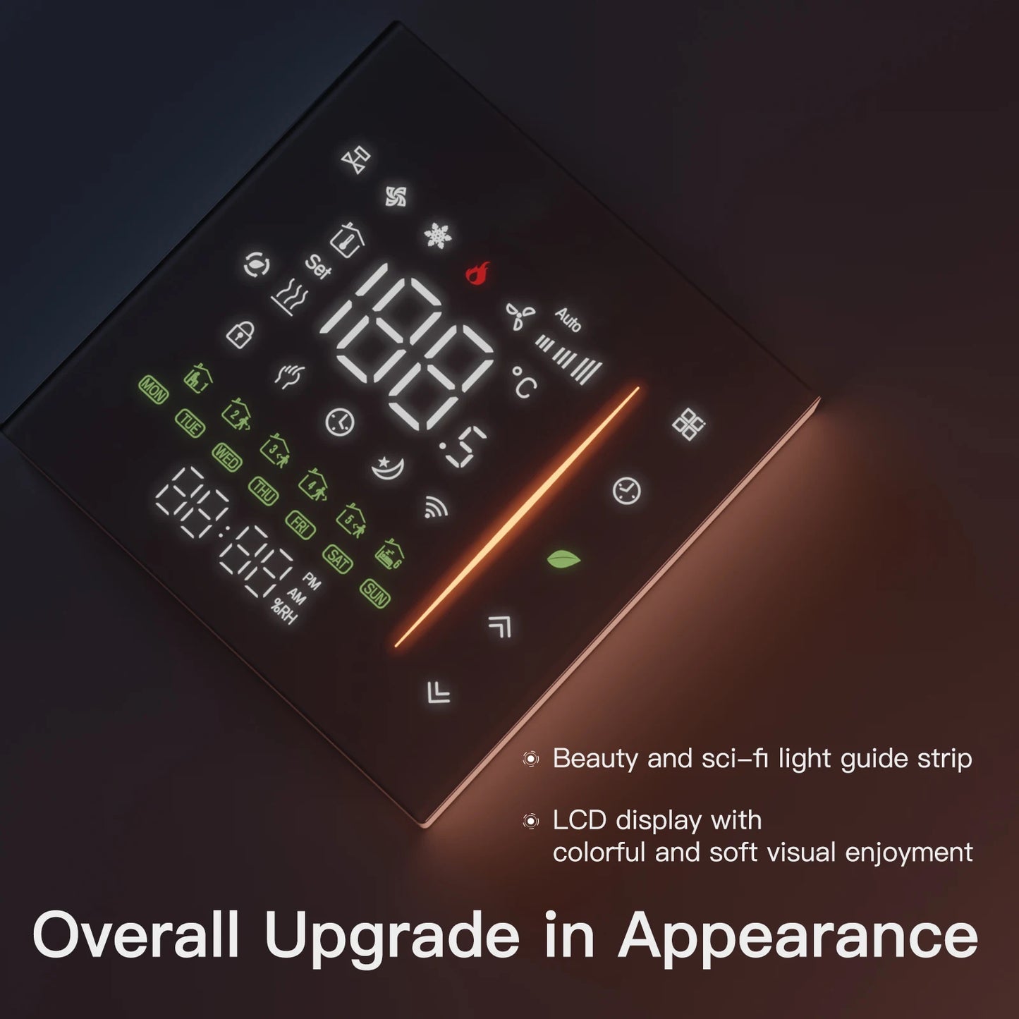 MOES Zigbee Thermostat Room Temperature Controller of Water/Electric Floor Heating Gas Boiler Humidity Tuya Work with Alex 5A16A