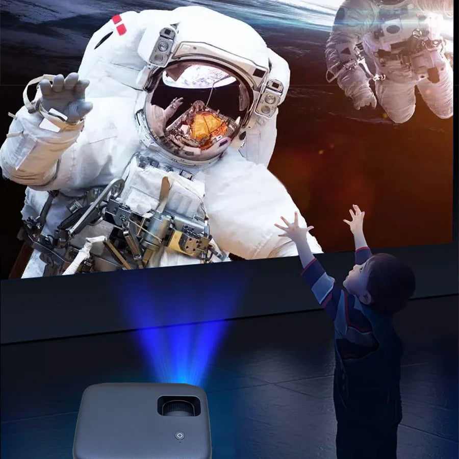 Mini Portable 1080P Projector with WIFI Bluetooth Android/IOS/Windows/TV Stick/HDMI/USB Home Movie Theater Outdoor Projetor