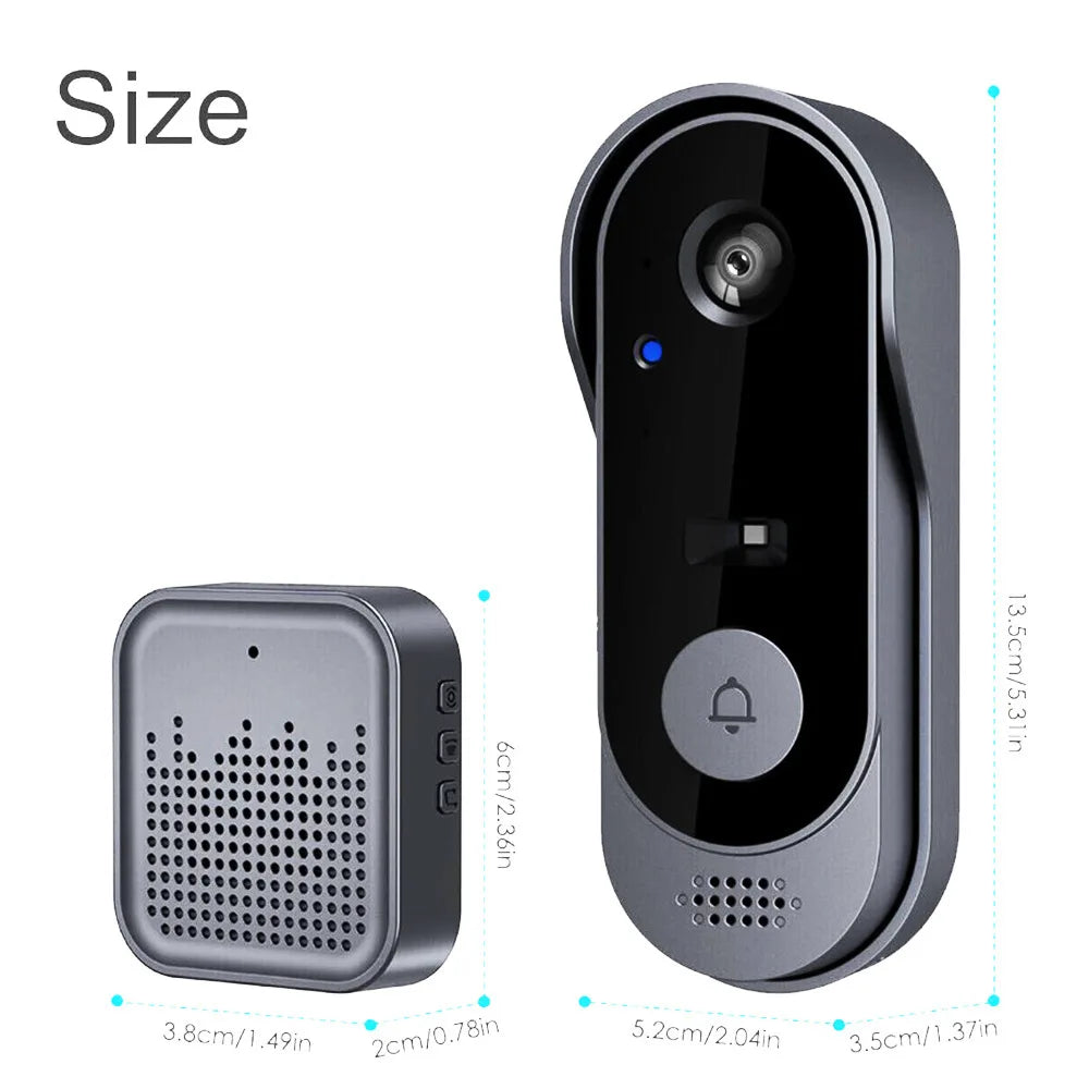 2.4GWIFI Camera Doorbell 720P Video Intercom Outdoor Waterproof Wireless DoorBell Security Protection IR Night Vision Smart Home