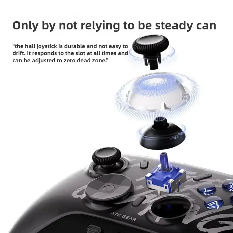 ATK Battle-axe Gamepad Wireless Gaming Controller Elite Hall Trigger Joystick Mecha-Tactile Button Switch Android IOS Gamer Gift
