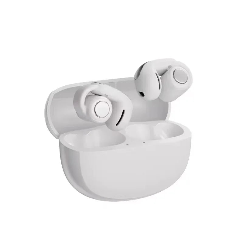 V12 Bluetooth Headset 5.3 Wireless Bone Conduction Headphones Clip Ear Music HD Call Sports Gaming Earphone Earphones HiFi Sound
