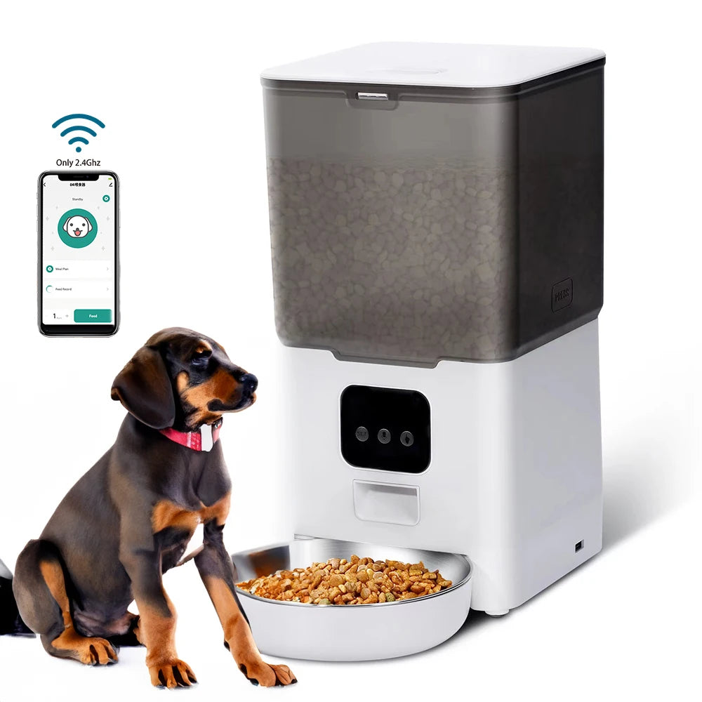 Tuya Smart APP Pet Feeder Cat Dog Food Dispenser Suitable For Small And Medium-Sized Cats And Dogs Mobile Phone Remote Feeding
