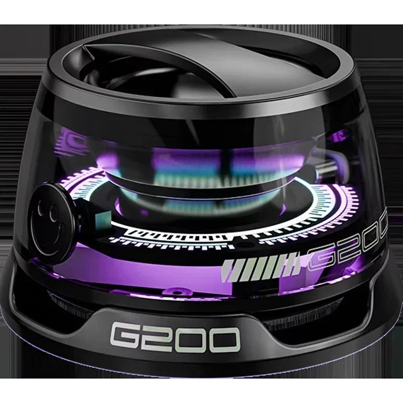 XIKCU Mini Portable Bluetooth Speaker G200 RGB Lighting Magnetic Speaker BT5.3 Small Sound Box 7 Hours Playback Phone Holder