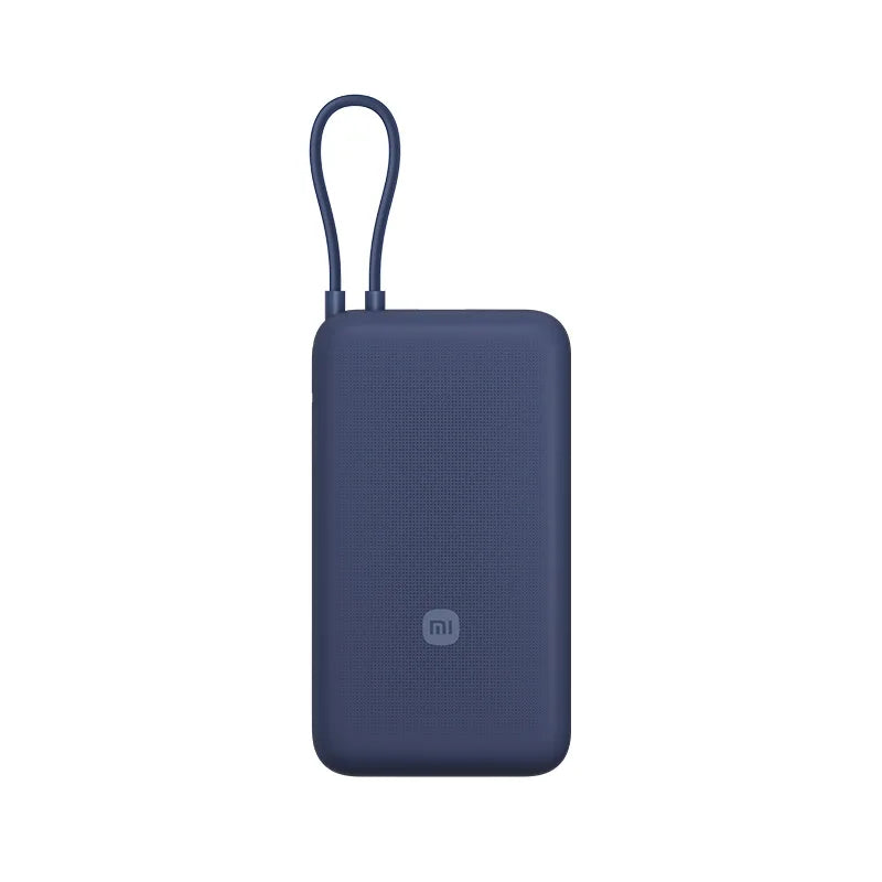 20000 mAh charging treasure 33W with cable two-way fast charging super large capacity portable mobile power Mijia