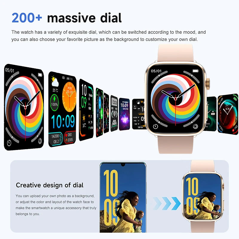 2025 New For Xiaomi Series 10 NFC Watch Men AMOLED Screen Bluetooth Call GPS Sport Waterproof Health Tracker Smartbracelet Women