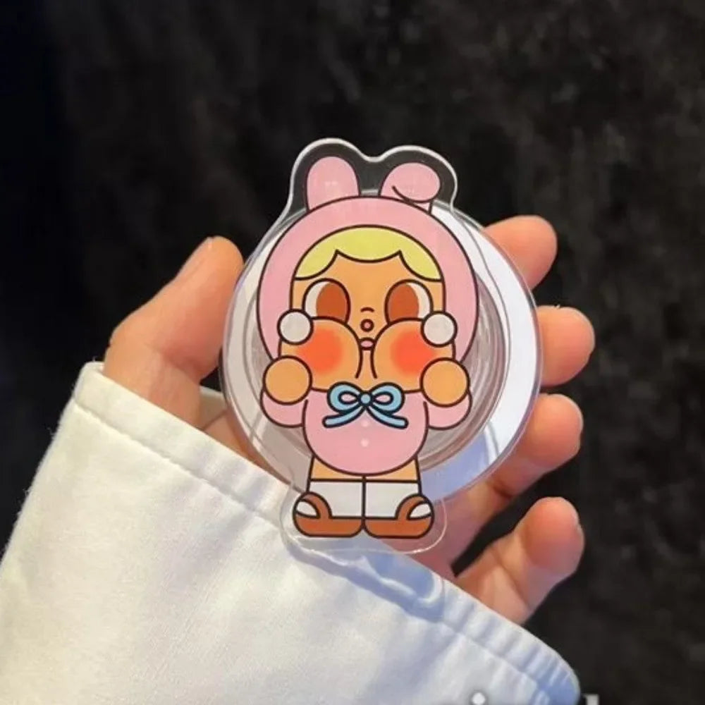 NEW Korea Cartoon Cartoon Strong Magnetic Popsockets Holder for Magsafe Griptok Foldable Stand Finger Bracket Case Accessory