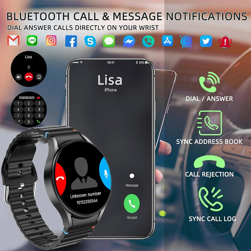 Watch7 Mini Smart Watch GPS Track AMOLED Screen Bluetooth Call Sports Watch Heart Rate Waterproof Smart Watch For Men And Women
