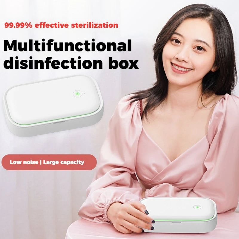 Multifunctional mobile phone sterilizer UVC ultraviolet Germicidal lamp mask jewelry toothbrush mobile phone disinfection box