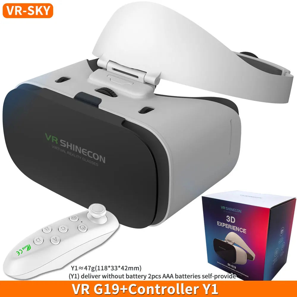 Virtual Reality 3D VR Glasses Shinecon G19 VR Glasses Google Cardboard Headset Virtual Glasses for ios Android Smartphone
