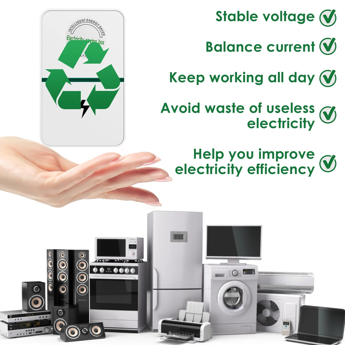 2/4Pcs Power Saver Portable Electricity US Energy Saver Smart Saving Box Safe Household Plug 90V-250V for Office Kitchen Accesso
