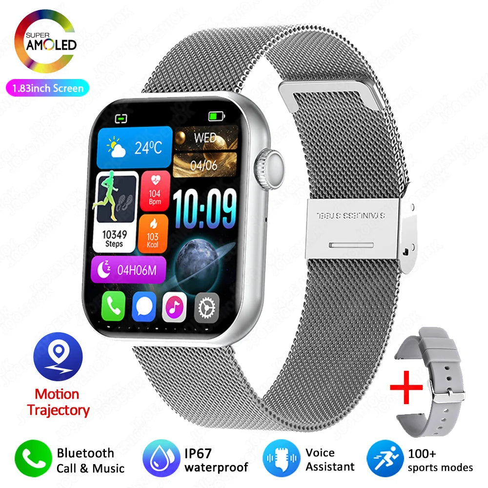 2025 New For Apple DT Watch 10 Smart Watch Men Women Waterproof Support 120 Sports ECG+PPG 1.81 inch Bluetooth Call Smart Watch