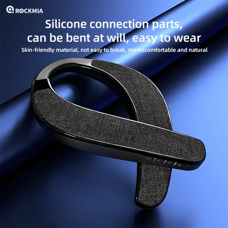 Rockmia EBS-905 6w Wearable Neckband Speaker Bluetooth 5.0 Hands-free Ear-Free for TV Game Play Home Outdoor Use TF Card