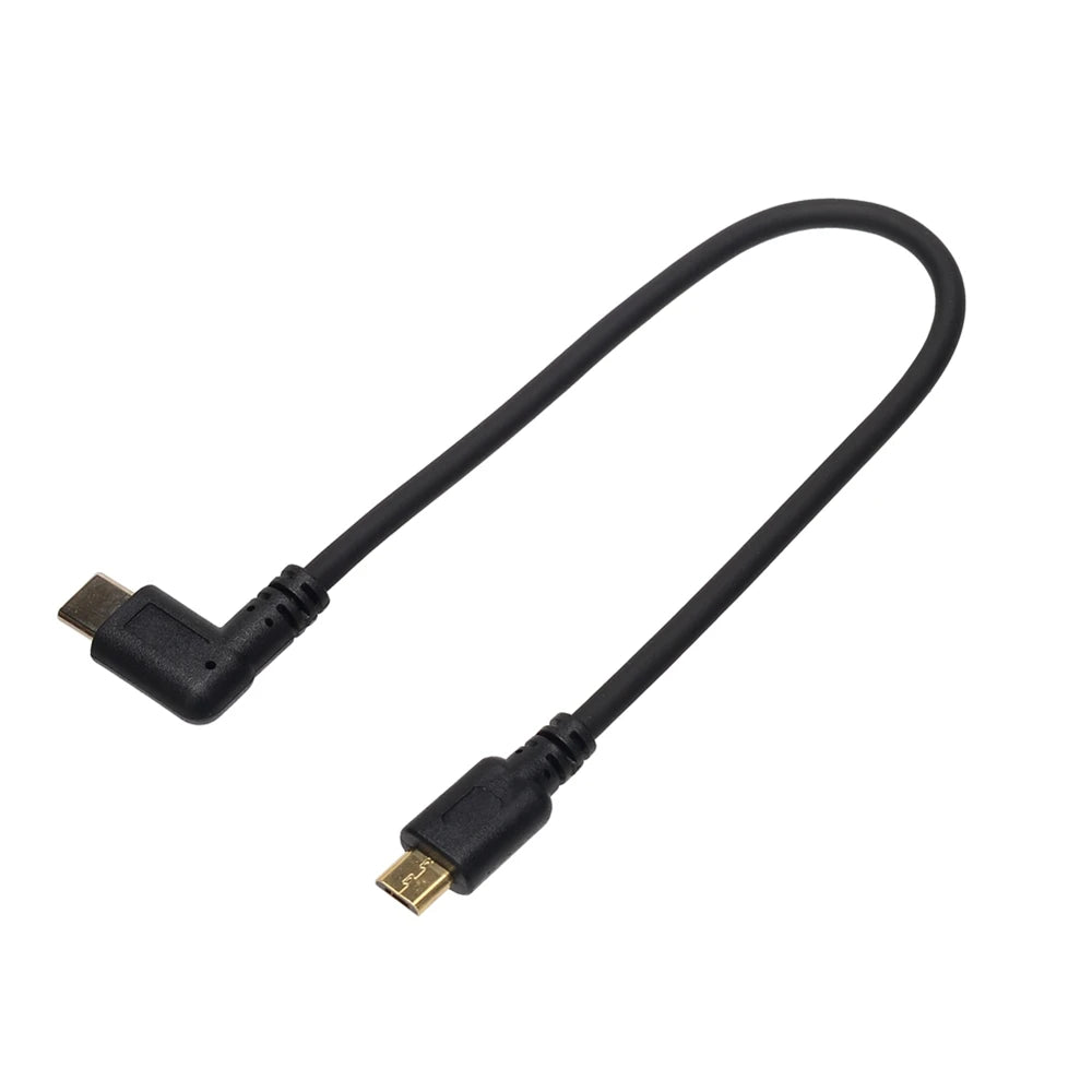 5Pin Converter Data Cable 90 Degree Elbow Micro/Mini USB2.0 Male To USB 3.1 Type C Male Adapter Converter OTG Charging Line