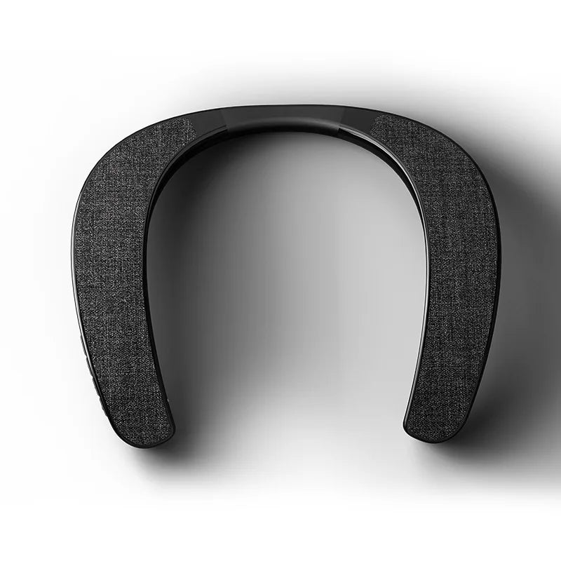 Rockmia EBS-905 Wearable Neckband Speaker Bluetooth 5.0 Hands-free Ear-Free for TV Game Play Home Outdoor Use TF Card