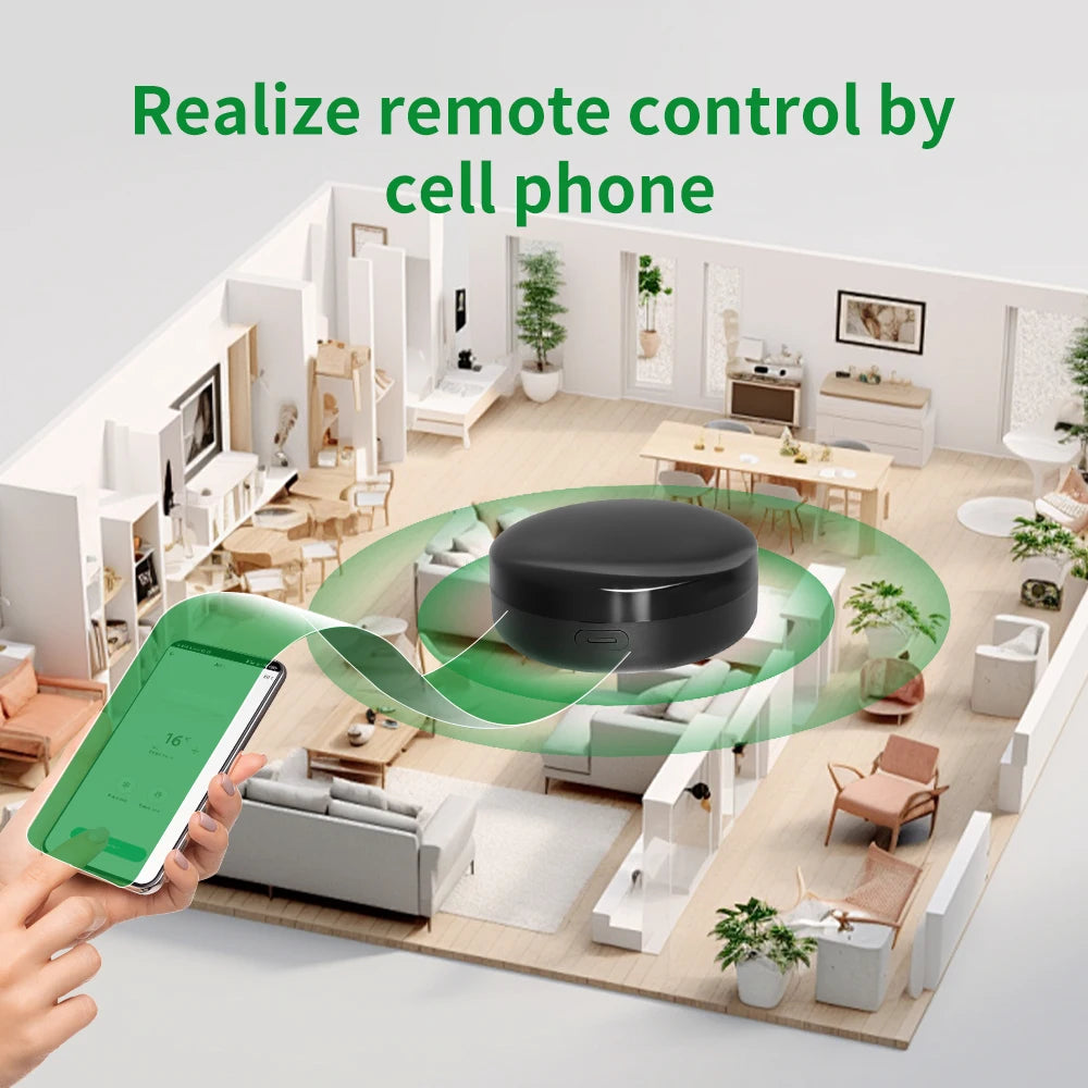 WiFi Universal Infrared Controller Smart Home Tuya APP IR Remote Control for Air Conditioner TV Support Alexa Google Home