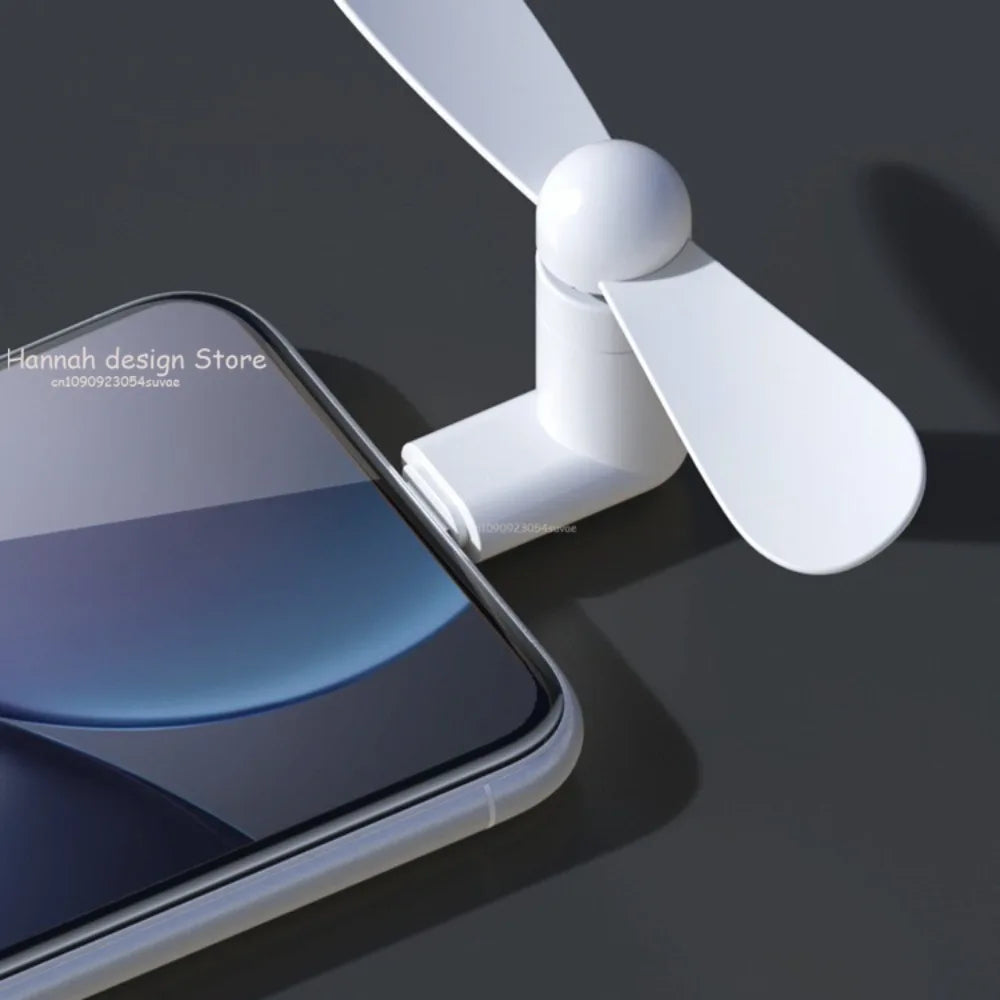 Mini Portable 2 in 1 Cooler Type-C Hanldheld Cooling Fan USB Fan Cell Phones Fans for Androids Micro USB Phones